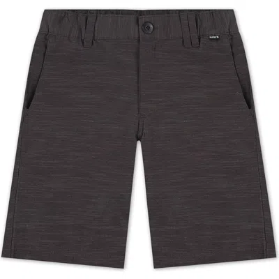 Hurley Kids' Phantom Slub 3/4 Waistband Shorts In Black