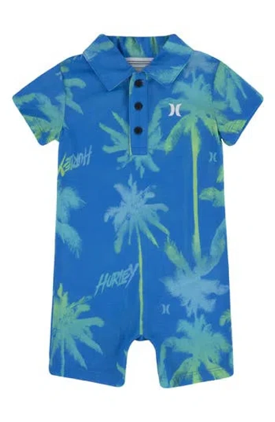 Hurley Baby Boy's Palm-print Polo Shortall In Blue