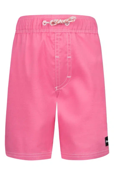 Hurley Kids' Pool Party Pull-on Swim Shorts In Pink