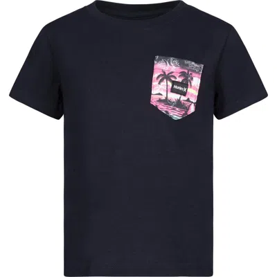 Hurley Kids' Pop Pocket T-shirt In Black