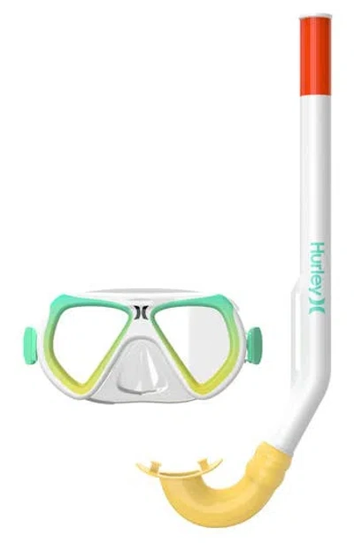 Hurley Kids' Snorkel Set In White