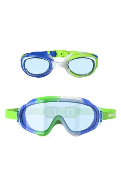 Hurley Kids' Solari Goggles & Swim Mask Set In Multi