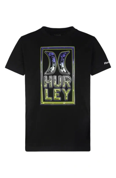 Hurley Kids' Techno Stack Graphic Tee In Black