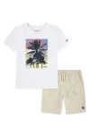 Hurley Kids' Utopia Graphic T-shirt & Shorts Set