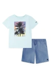 Hurley Kids' Utopia Graphic T-shirt & Shorts Set In Shoreline