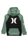 Hurley Kids' Winter Knit Icon Pullover Hoodie In Green