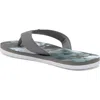 Hurley Layback Flip Flop In Medium Grey