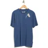 Hurley Liberty Reaper Logo Cotton Graphic T-shirt In Blue