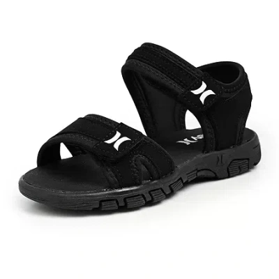 Hurley Little & Big Kid Boys Loni Strap Sandals In Black