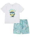 Hurley Little Boys Osaka Swim Top & Shorts, 2 Piece Set In Mint Candy