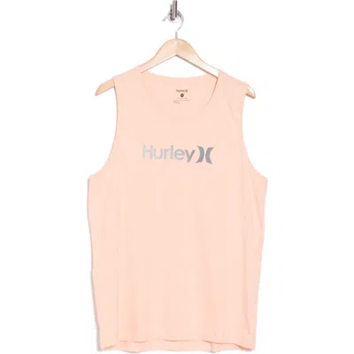 Hurley Logo Cotton Graphic T-shirt In Pink