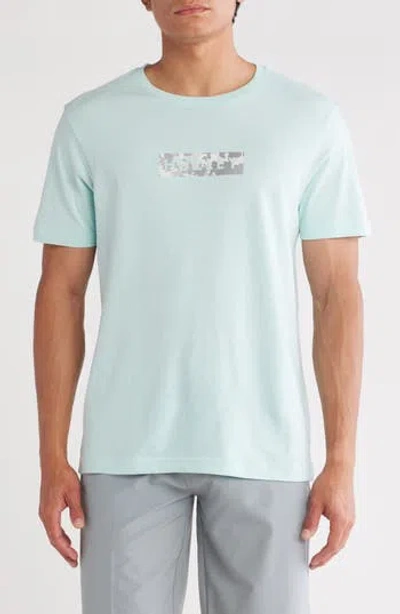 Hurley Logo Cotton Graphic T-shirt In Blue