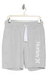 Hurley Logo Lounge Shorts In Grey/ Grey