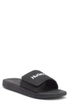 Hurley Logo Slide Sandal In Black/white