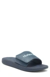 Hurley Logo Slide Sandal In Navy/light Blue