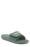 Hurley Logo Slide Sandal In Olive/khaki