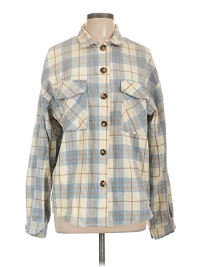 Pre-owned Hurley Long Sleeve Blouse In Blue