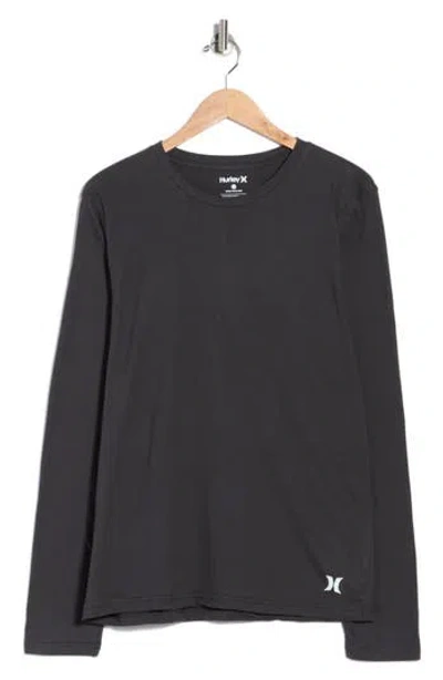 Hurley Long Sleeve Crewneck T-shirt In Gray