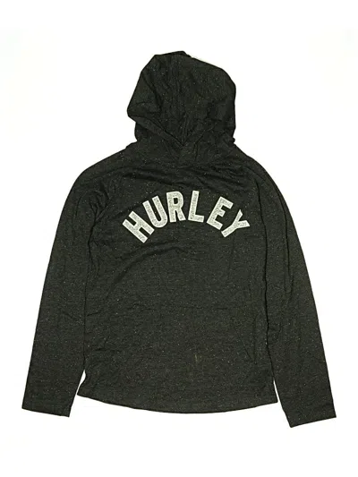 Pre-owned Hurley Kids'  Long Sleeve Henley Shirt In Green