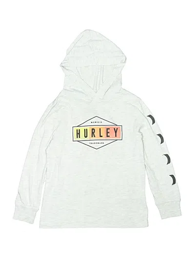 Pre-owned Hurley Kids'  Long Sleeve Henley Shirt In Silver