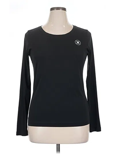 Pre-owned Hurley Long Sleeve T-shirt In Black