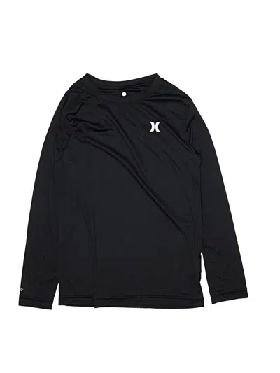 Pre-owned Hurley Kids'  Long Sleeve T-shirt In Black