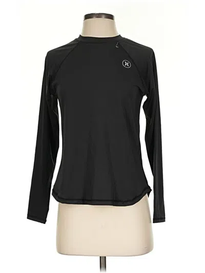 Pre-owned Hurley Long Sleeve T-shirt In Black