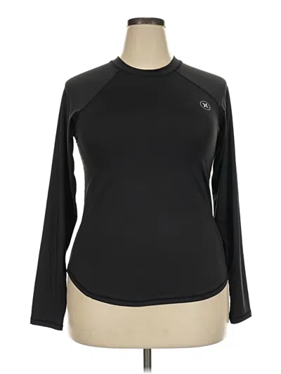 Pre-owned Hurley Long Sleeve T-shirt In Black