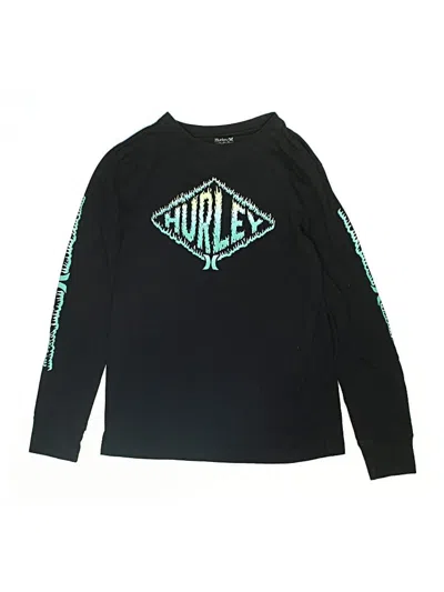 Pre-owned Hurley Kids'  Long Sleeve T-shirt In Black