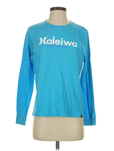 Pre-owned Hurley Long Sleeve T-shirt In Blue