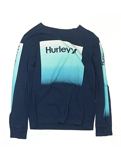 Pre-owned Hurley Kids'  Long Sleeve T-shirt In Blue