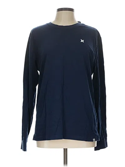Pre-owned Hurley Long Sleeve T-shirt In Blue