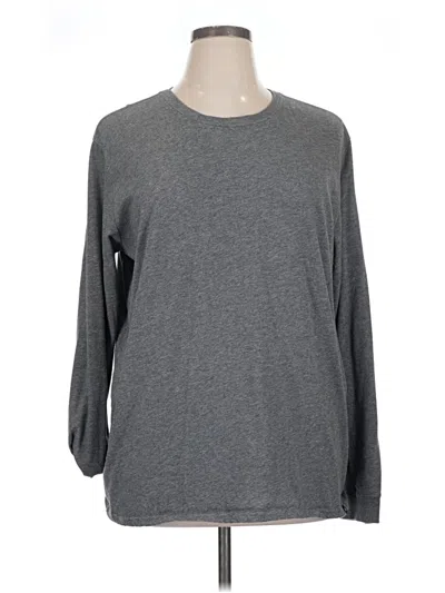 Pre-owned Hurley Long Sleeve T-shirt In Gray