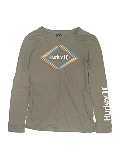 Pre-owned Hurley Kids'  Long Sleeve T-shirt In Gray