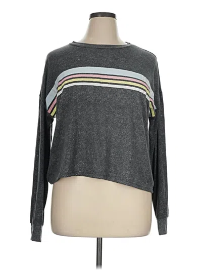 Pre-owned Hurley Long Sleeve T-shirt In Gray