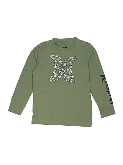 Pre-owned Hurley Kids'  Long Sleeve T-shirt In Green