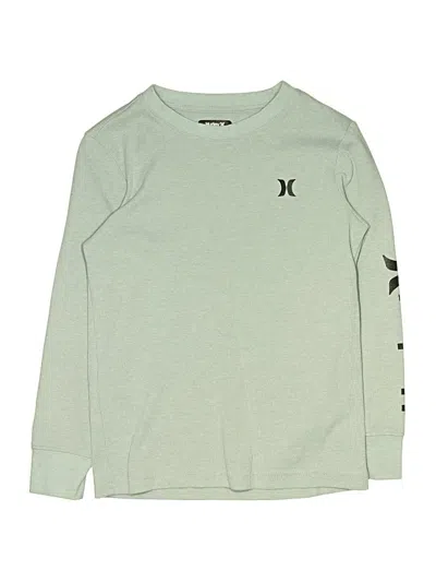 Pre-owned Hurley Kids'  Long Sleeve T-shirt In Green