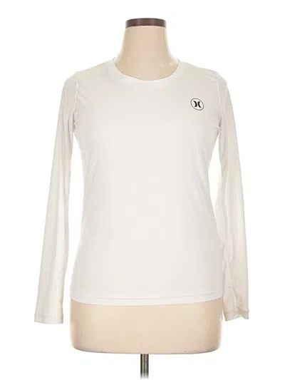 Pre-owned Hurley Long Sleeve T-shirt In Ivory