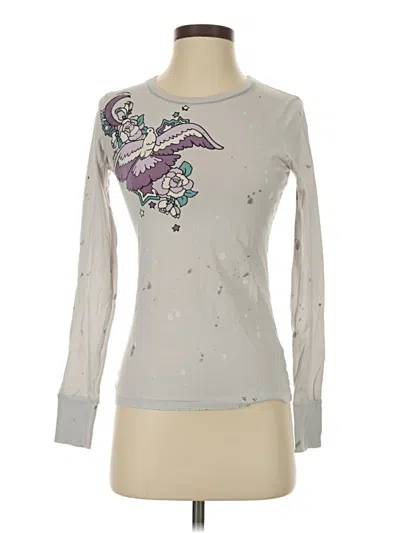 Pre-owned Hurley Long Sleeve T-shirt In Silver