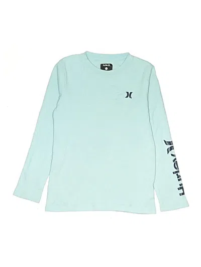Pre-owned Hurley Kids'  Long Sleeve T-shirt In Teal