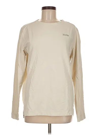 Pre-owned Hurley Long Sleeve T-shirt In White
