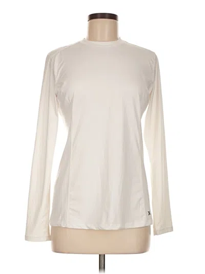 Pre-owned Hurley Long Sleeve T-shirt In White
