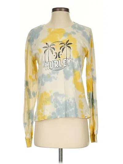 Pre-owned Hurley Long Sleeve T-shirt In Yellow