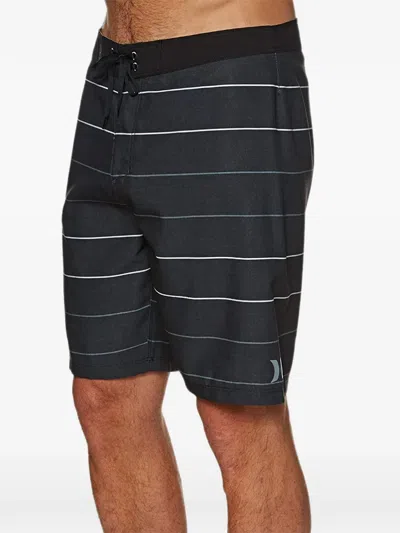 Hurley Main Street Striped Swim Shorts In Black