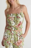 Hurley Malibu Crop Camisole In Green