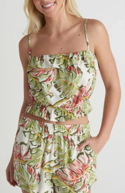 Hurley Malibu Crop Camisole In Green