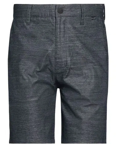 Hurley Man Shorts & Bermuda Shorts Charcoal Size 31 Cotton, Polyester, Elastane In Gray