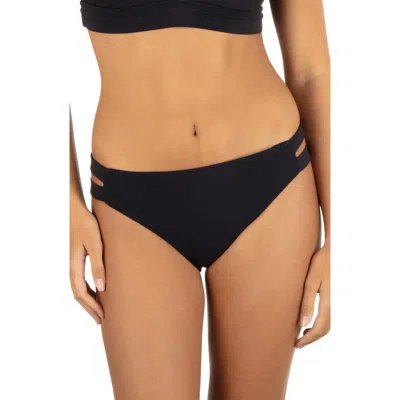 Hurley Max Cutout Bikini Bottoms In Black