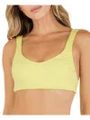 Hurley Max Womens Crochet Lace-up Back Bikini Swim Top In Multi