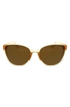 Hurley Medium Plastic Cat-eye Sunglasses In Sand